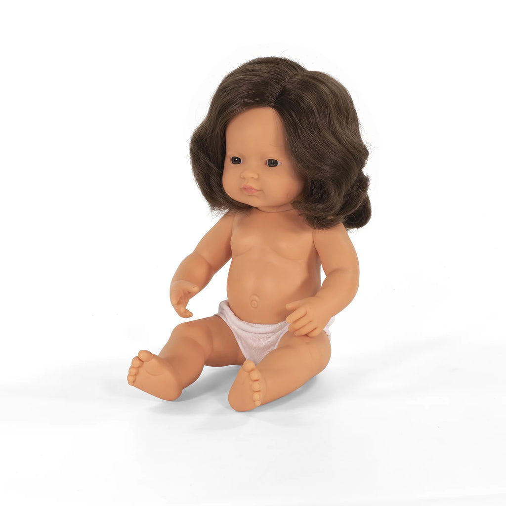 Caucasian Brunette Girl Baby Doll U6812