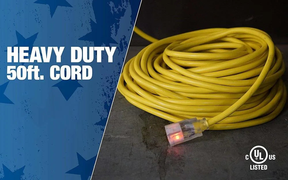 50' Yellow Extension Cord Z1327