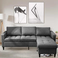 Reversible Modular Sectional Sofa Couch Set J8411