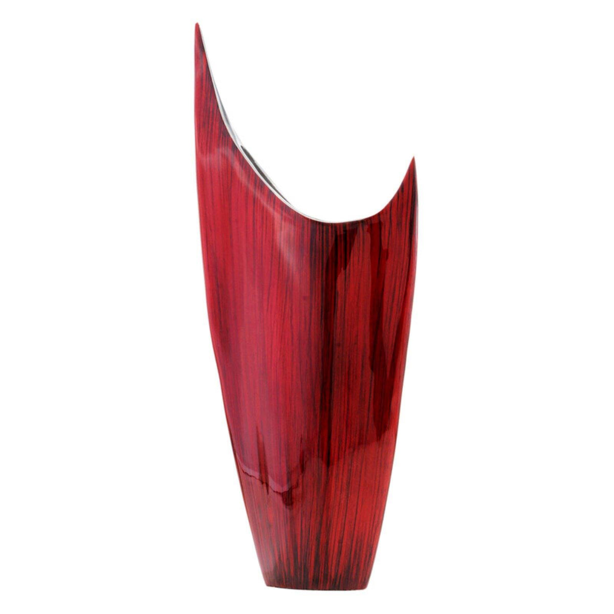 Red Pointed Glaze Vase A18594