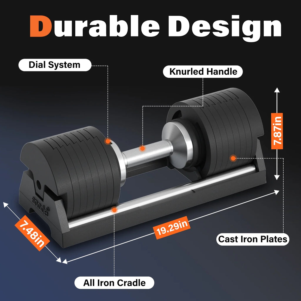 80 lbs Adjustable Dumbbell Set of 2 Q5321