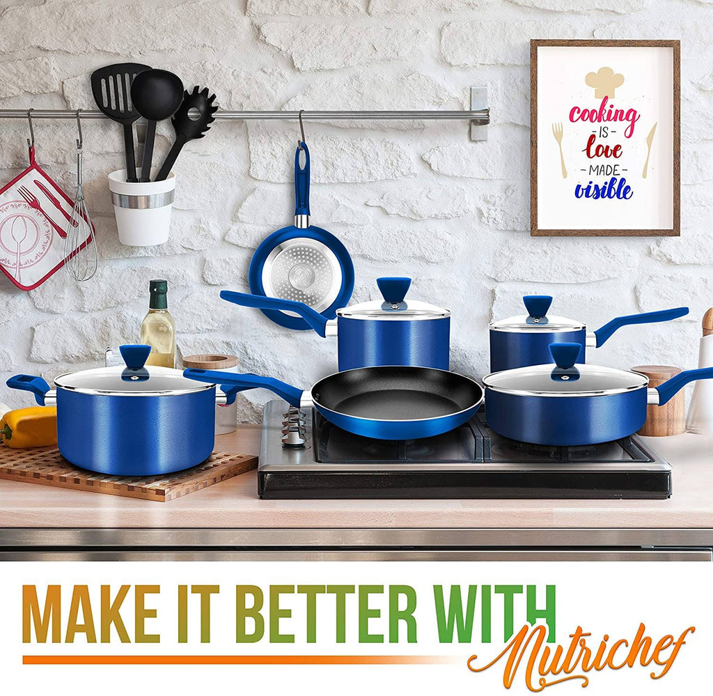 13-Piece Non-Stick Aluminum Cookware Set I7355