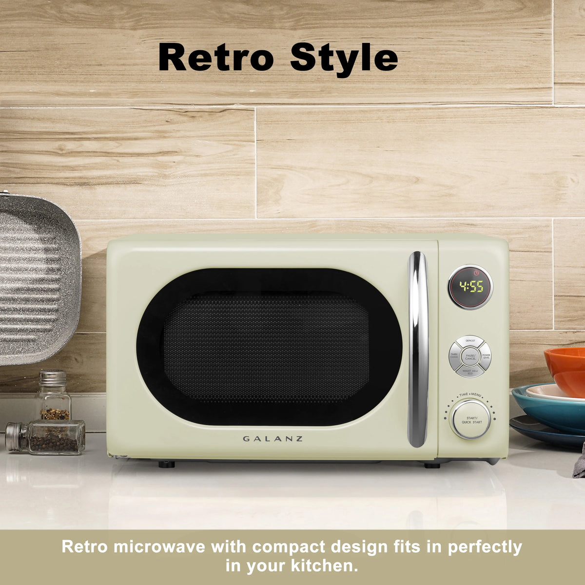0.7 Cu. ft. 700 Watts Cream Countertop Microwave Oven G188