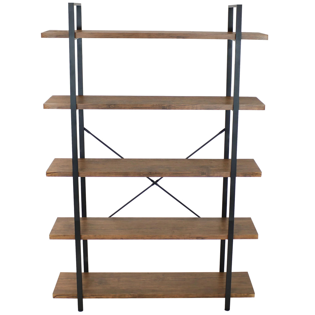 5 Shelf Wood Veneer Bookshelf E698