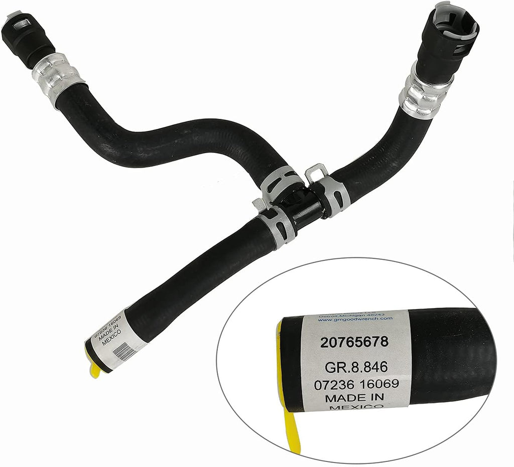 HVAC Heater Hose Assembly, Outlet Heater Hose Assembly, Pack of 2 H417717