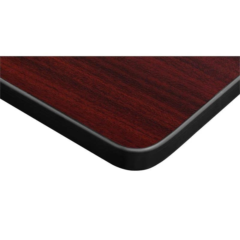 Mahogany Chrome Training Table H3701