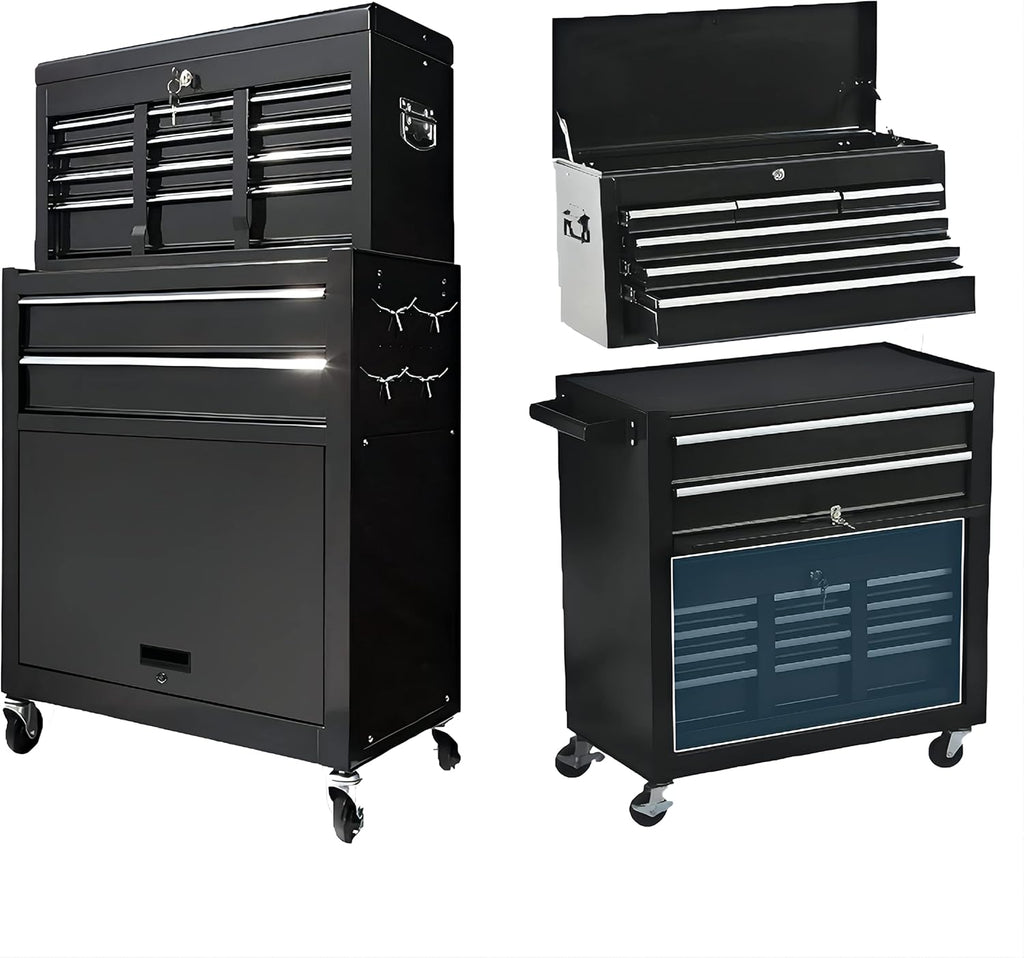 Blue 8-Drawer Rolling Tool Chest with Lock O489704