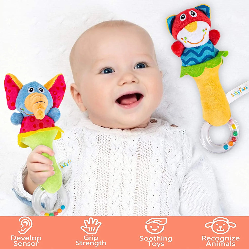 6 Pcs Baby Soft Rattle and Socks Toys Set N8848