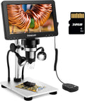 7" LCD Digital Microscope 1200X 1080P 12MP with Metal Stand L76079