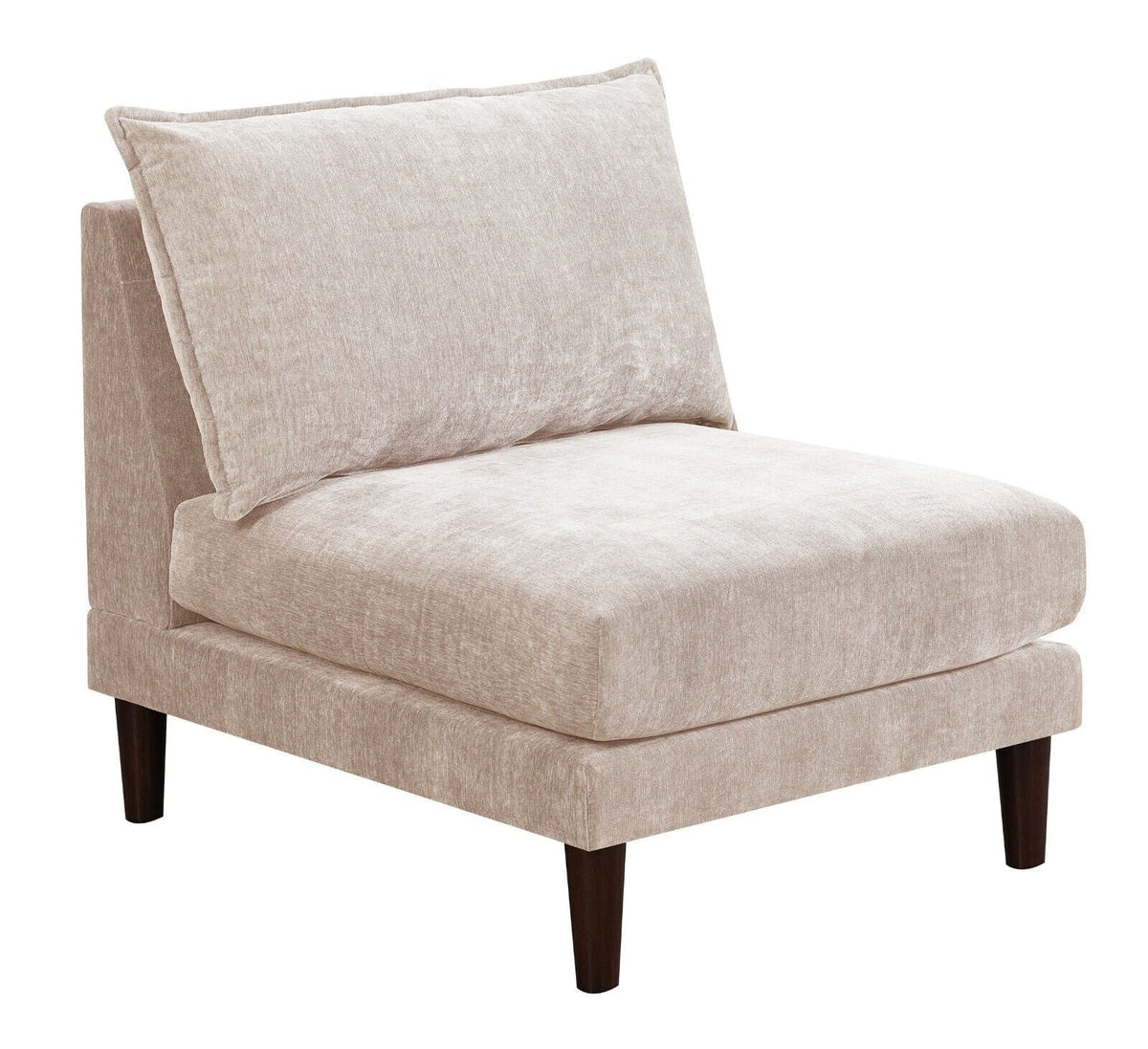 5pc Modular Sofa Set with Armless Chair Corner Wedge Ottoman J4902