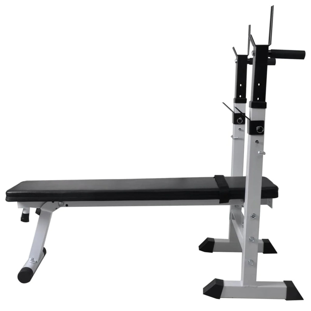 Workout Bench with Weight Rack, Barbell and Dumbbell Set 264.6 lb P510527