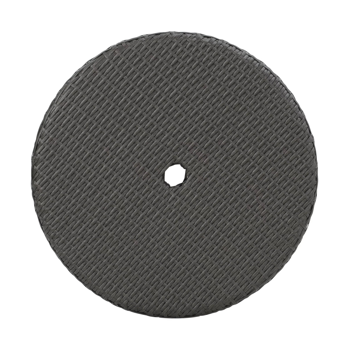 Grey Wicker Round Dining Table P8494