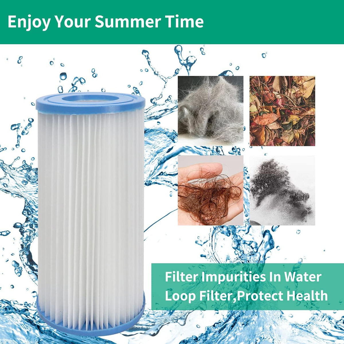 1000 GPH Clear Cartridge Filter Pump for Above Ground Pools, 110-120V with GFCI, Pack of 2 U77280