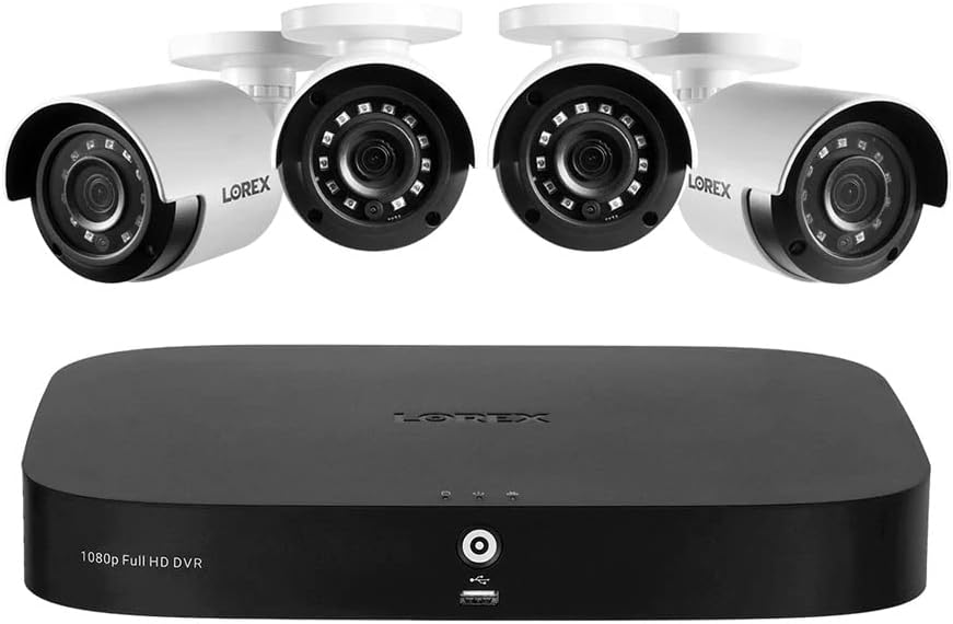 1080p HD 8-Channel 1TB Wired DVR Security System with 4 Bullet Cameras S501