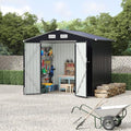All-Weather Resin Shed with Window, Lockable Door and Vents Z1840