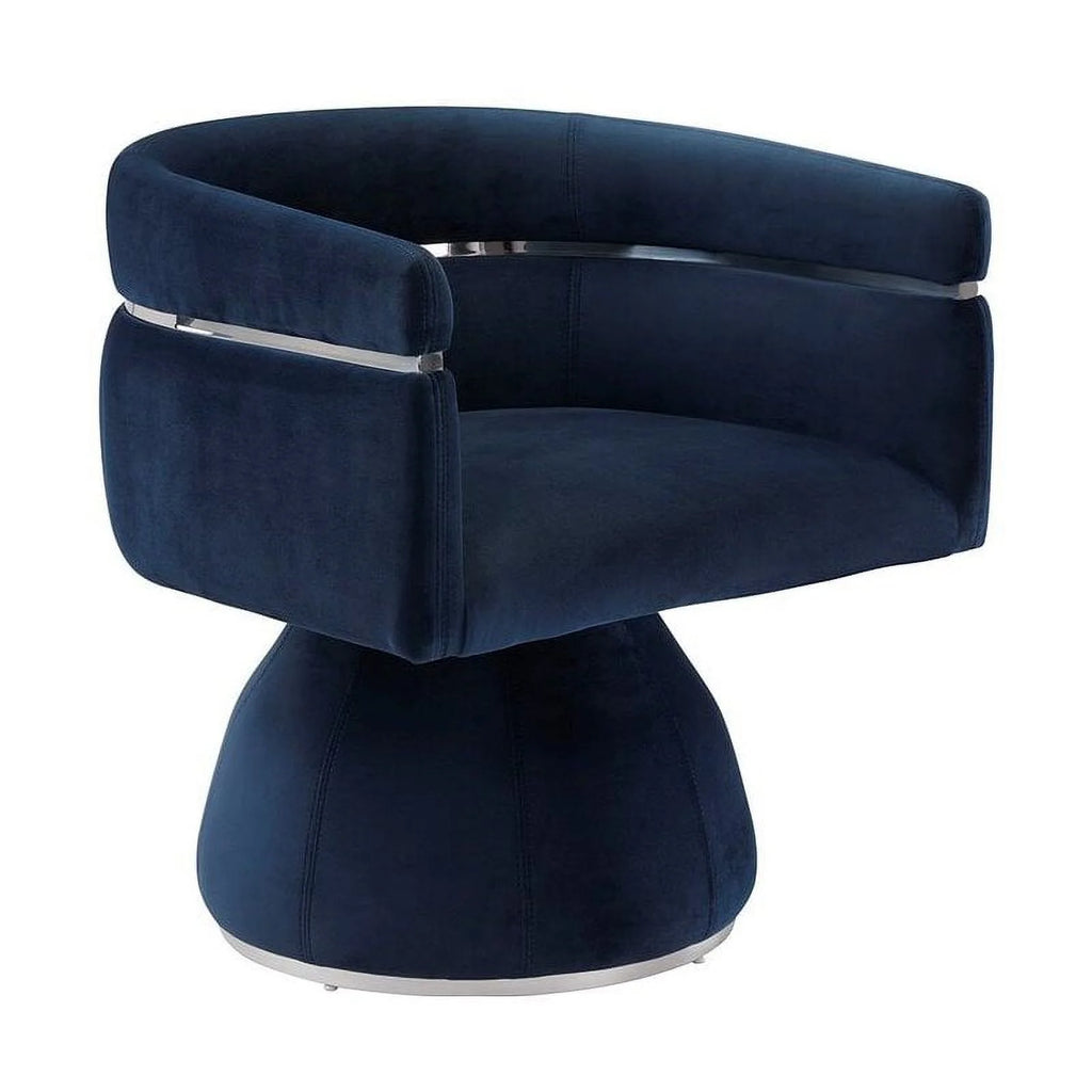 Blue Velvet Accent Chair G14704