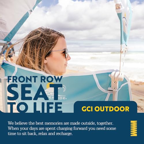 Outdoor Rocking Chair with Sunshade Canopy U8292