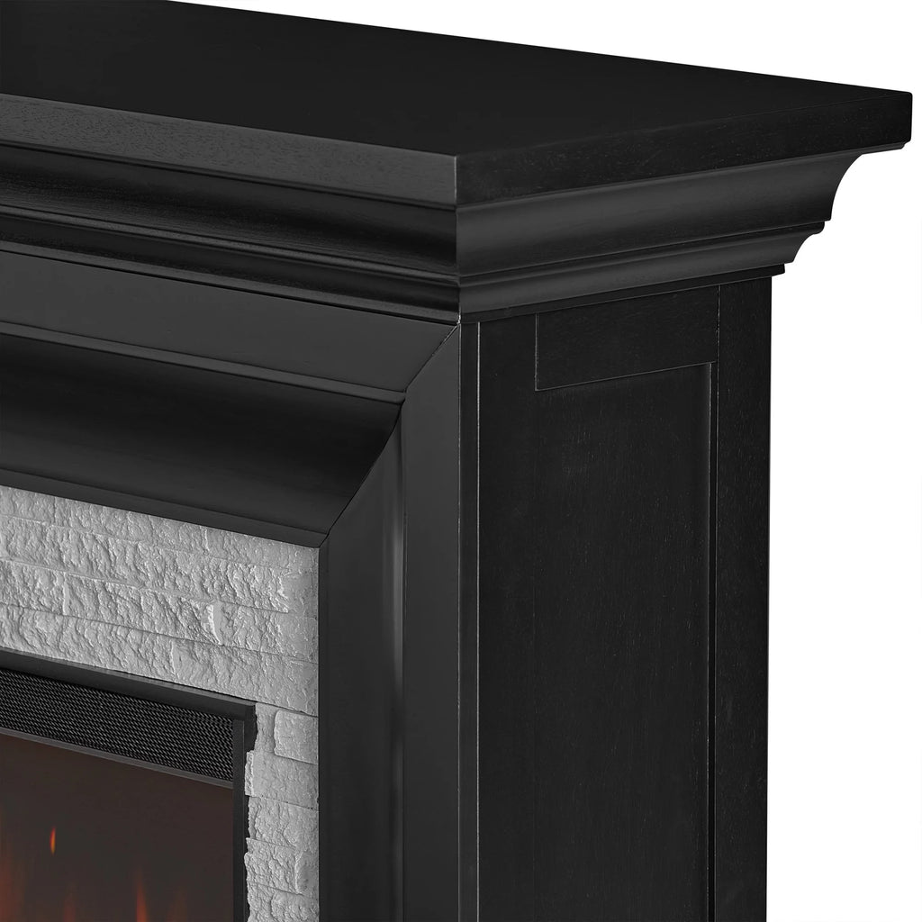 White Electric Mantel Fireplace R48301