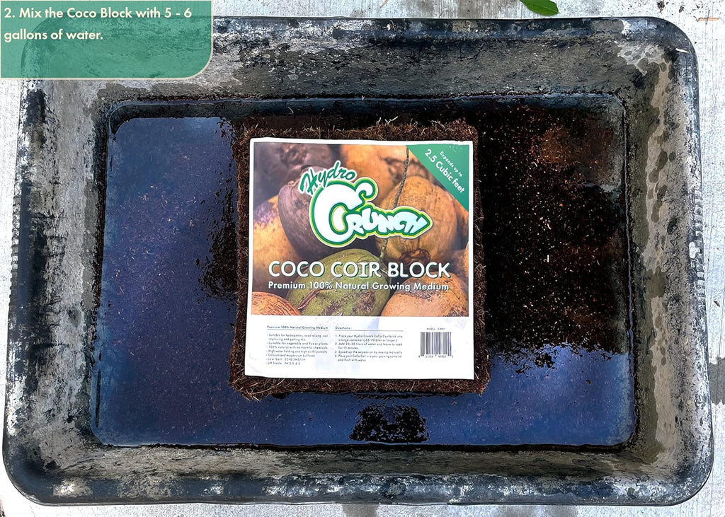Coco Coir Block 2.5 Cubic Ft Block (2-Pack), Brown O77564
