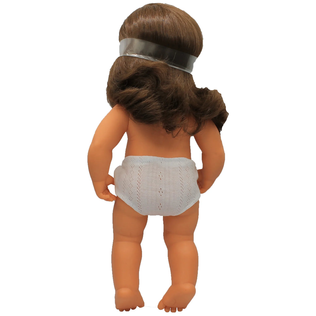 Caucasian Brunette Girl Baby Doll U6812