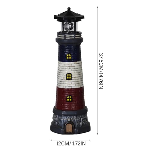 Waterproof Resin Solar Light with 360° Rotating LED Light R6489