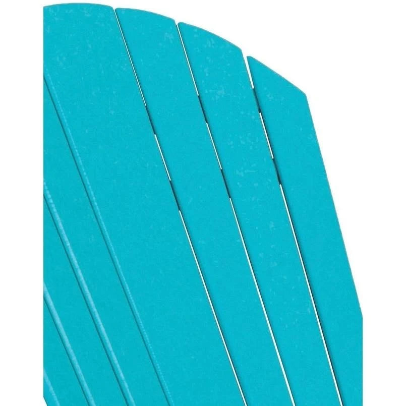 Recycled Plastic Adirondack Chair with Ottoman C470