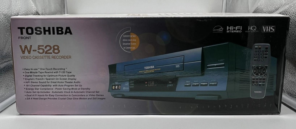Black 4 Head Hi Fi Stereo VCR J48694