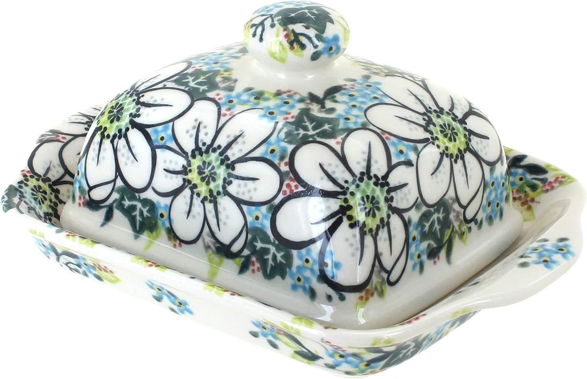 Blue Square Butter Dish N8804