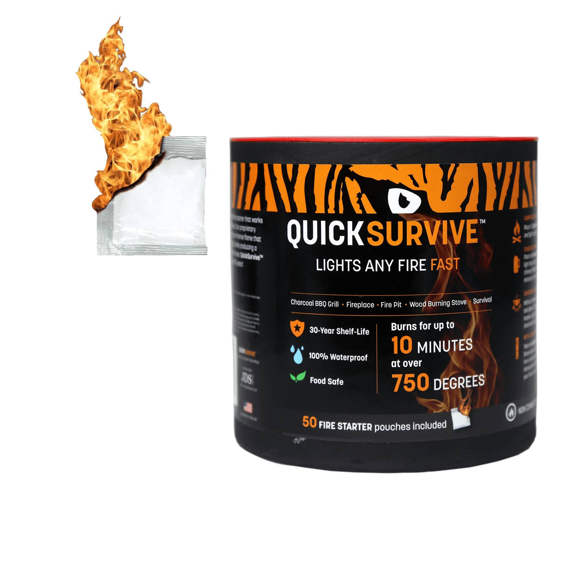 50-Piece Fire Starter Canisters O8072