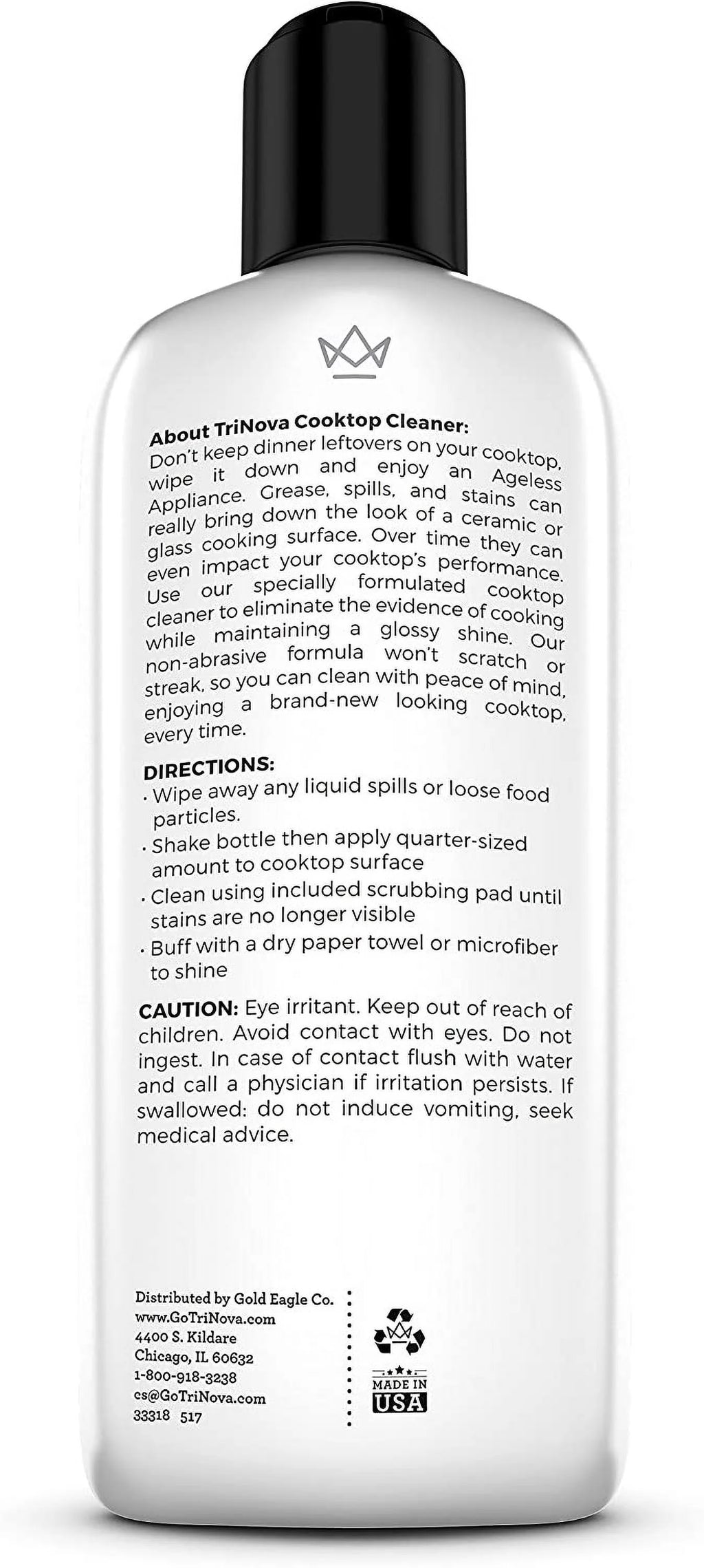 12oz Cooktop Cleaner with Scrubbing Pads M35317