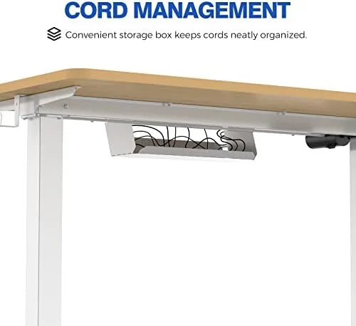 Height Adjustable Electric Sit Stand Desk 40 x 24 Inches O138919