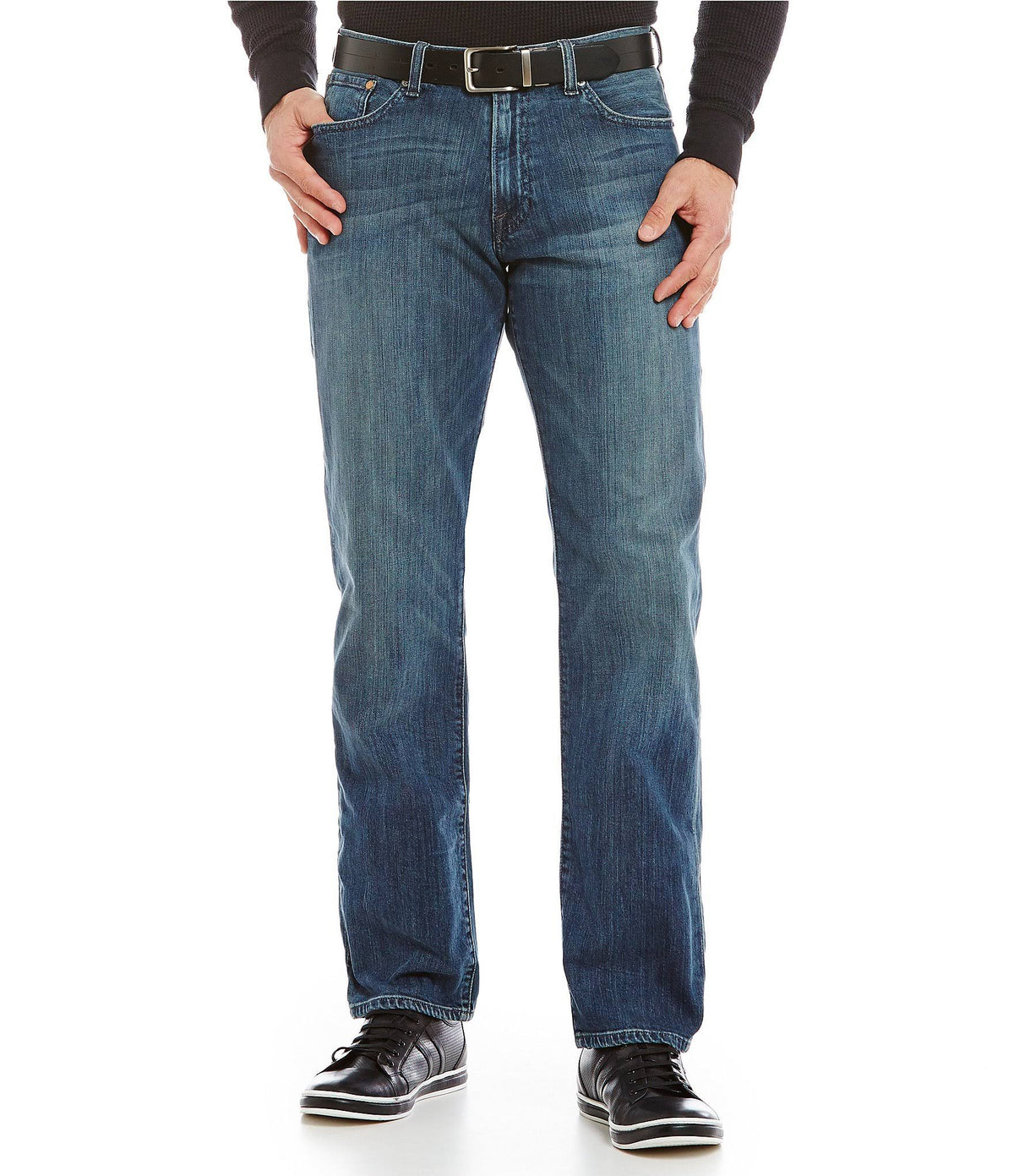 Navy Elastic Waist Casual Pant X2965