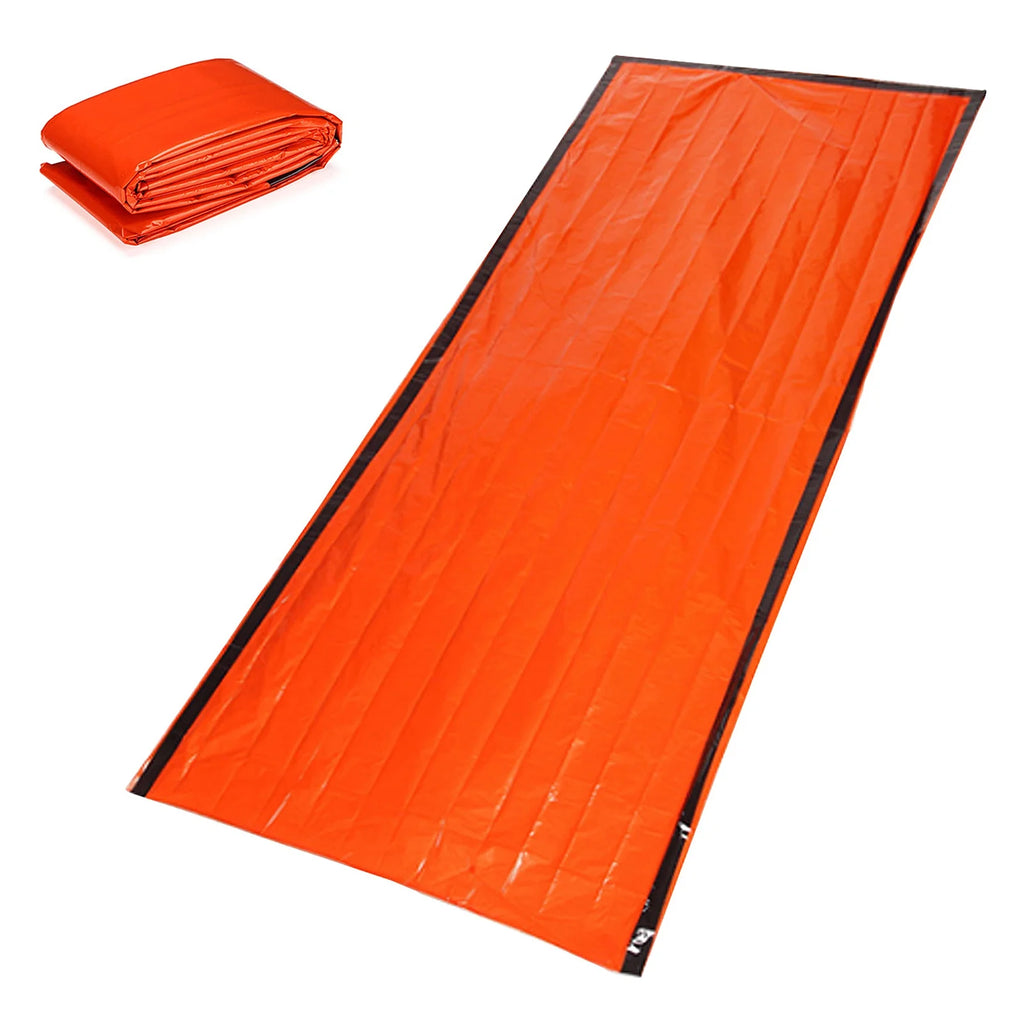 Waterproof Thermal Poncho Raincoat with Sleeping Bag and Tent Shelter F75352