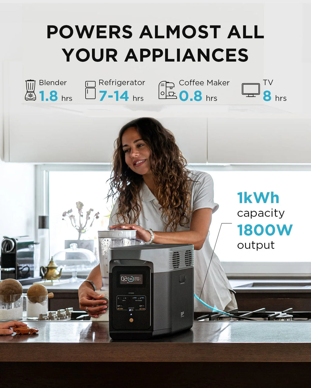 Portable Power Station with Smart Extra Battery Q34797