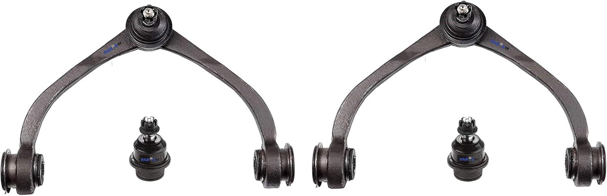4 Pc Front Upper Control Arms + Lower Ball Joints Suspension Kit D655400
