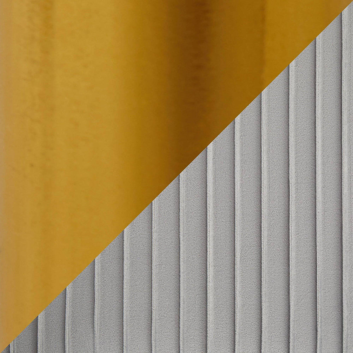 Silver Velvet and Gold Steel Pleated Bench E804763