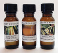 Mahogany Teakwood Nag Champa Sandalwood Scented Fragrance Oils Set of 3 Q145