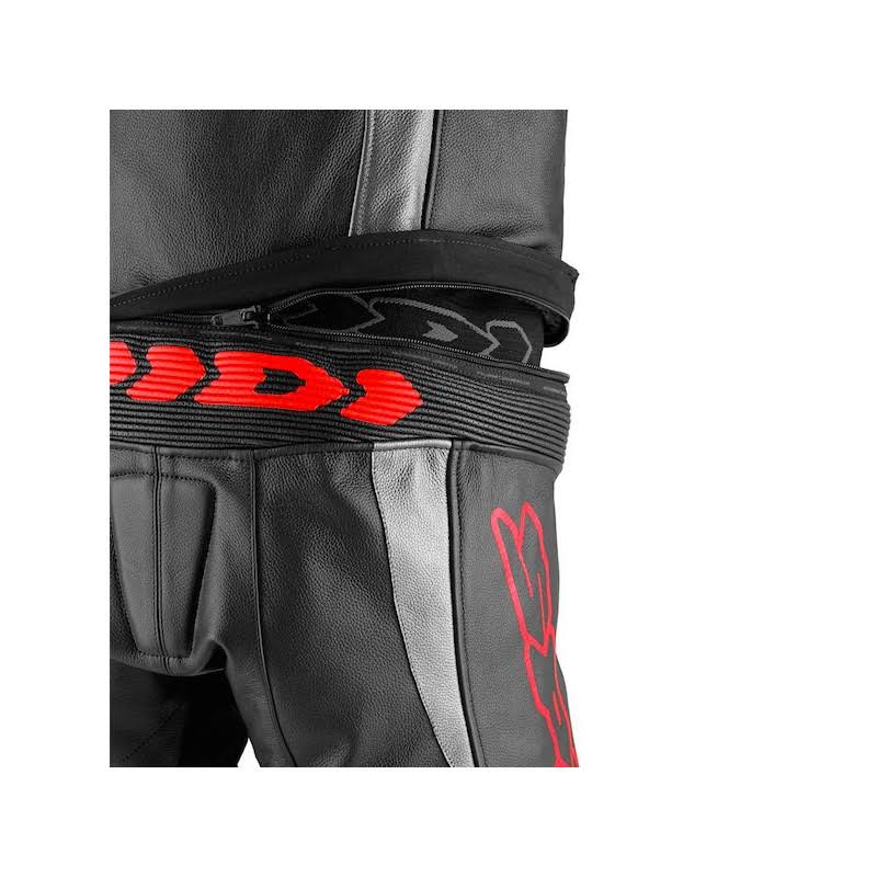 White-Black Leather Suit U3512