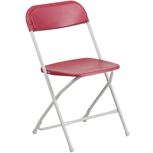 Blue 4 Pack Heavy Duty Poly Plastic Stackable Folding Chairs E55070