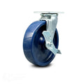 Blue Solid Polyurethane Wheel Swivel Caster with Brake X709