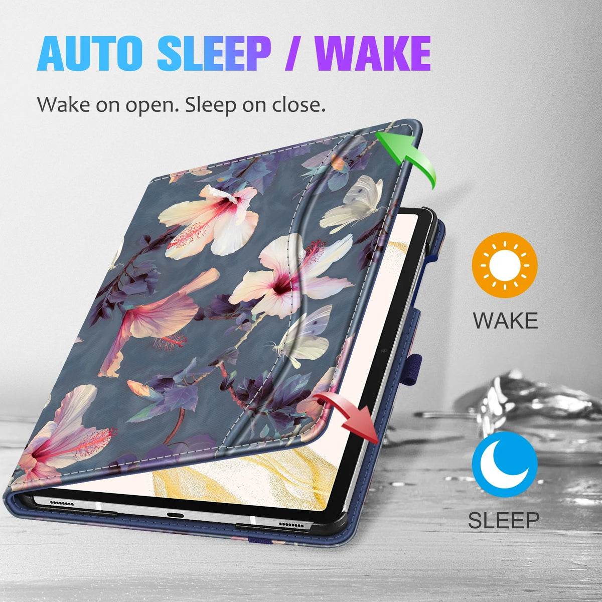 Blooming Hibiscus Protective Cover for Samsung Galaxy Tab S8 Plus F574554