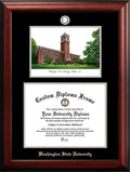 Silver Embossed Diploma Frame with Lithograph O513712