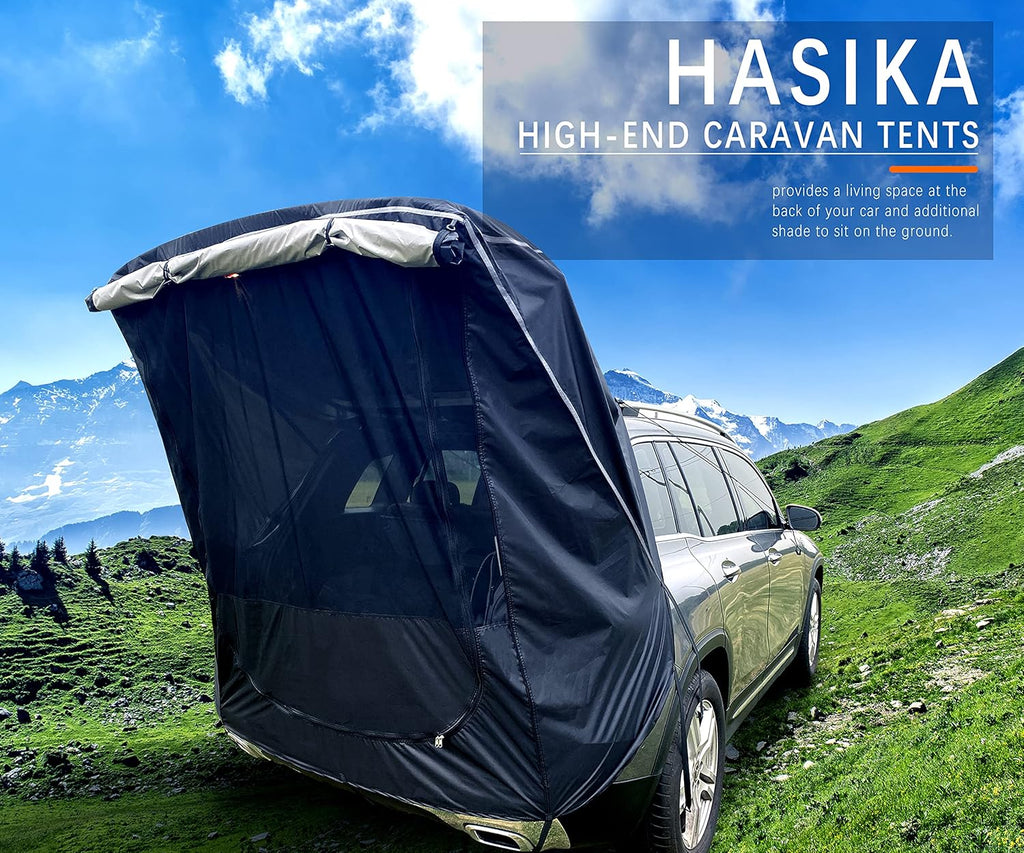 Black Waterproof 3000MM Tailgate Shade Tent for SUV Van X4747