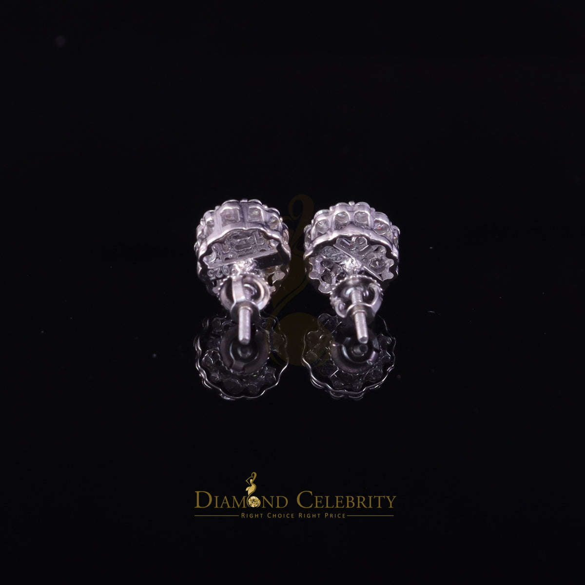 925 Silver Floral Stud Earrings Z277971