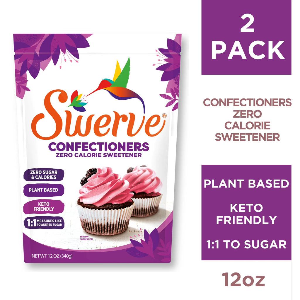 Powdered Sugar Substitute Sweetener, Zero Calorie, Keto, 12oz - 2 Pack B794512