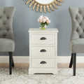 Grey 3 Drawer Side Table Q270
