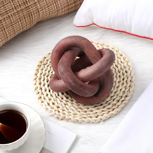 Black Wood Chain Link Decor V782360