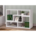White Geometric Bookcase Y7843