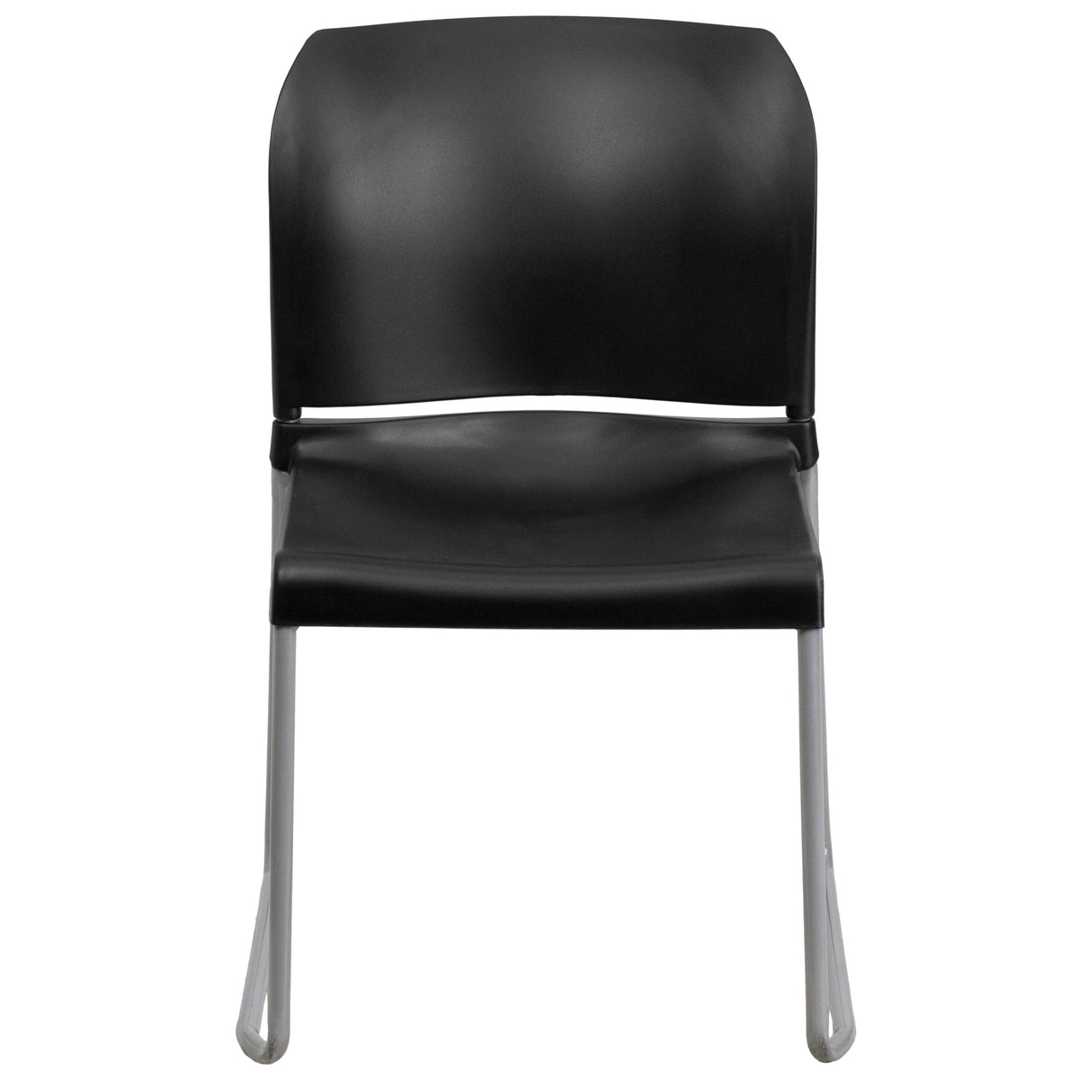 Black 5 Pk. Stack Chair with Sled Base A740005