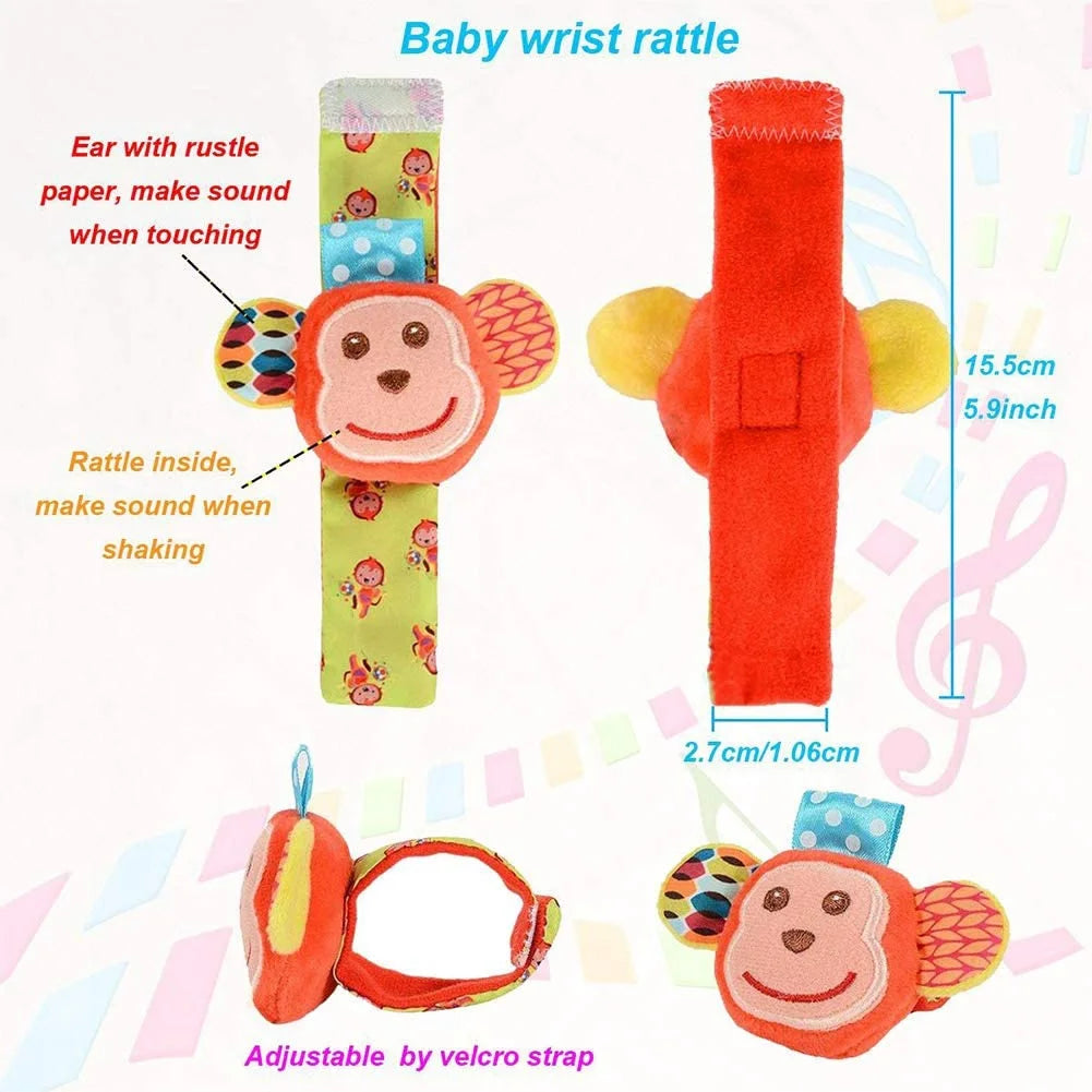 6 Pcs Baby Soft Rattle and Socks Toys Set N8848